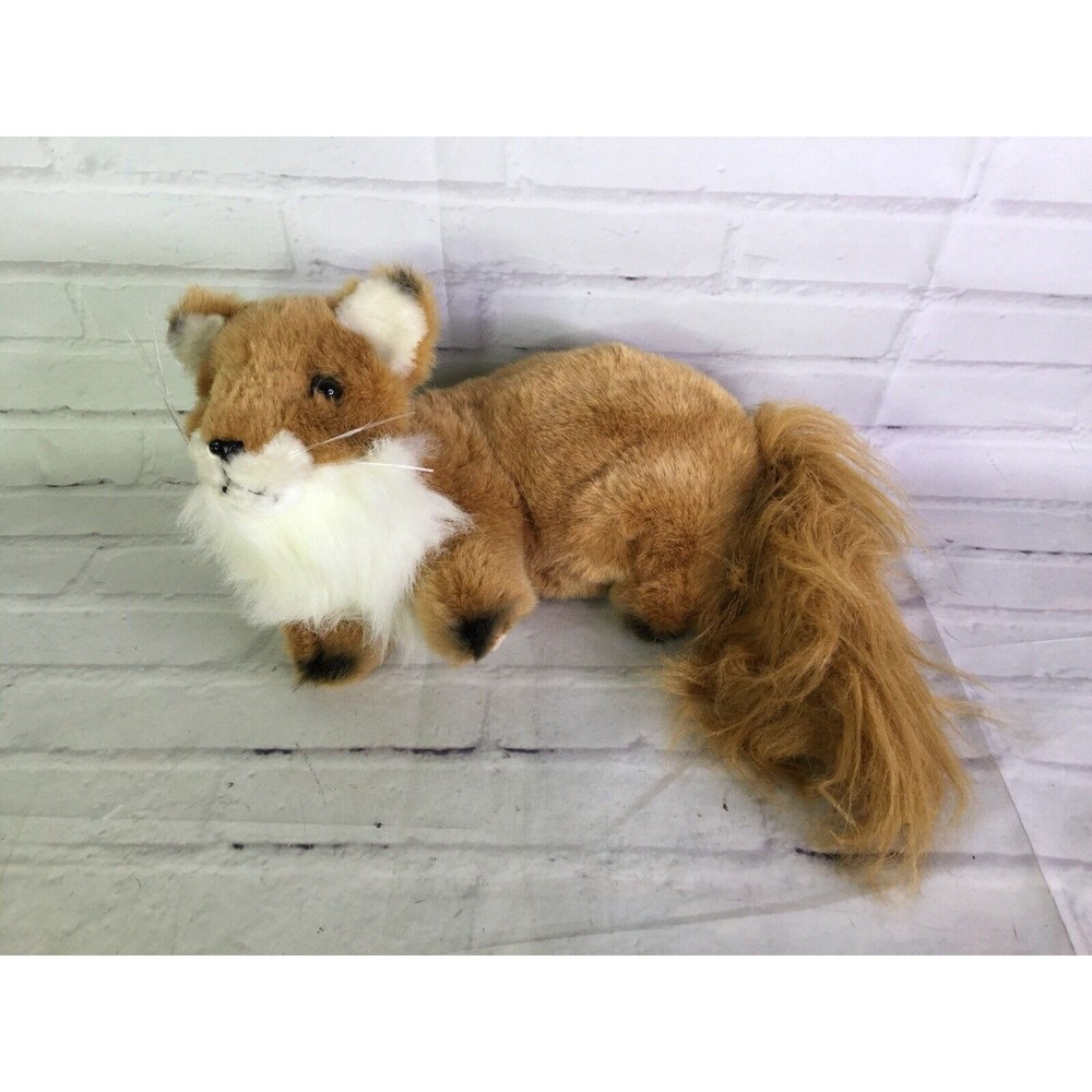 VTG 1992 Soundprints Fox Bushy Tail Plush Stuffed Animal Wild Habitats